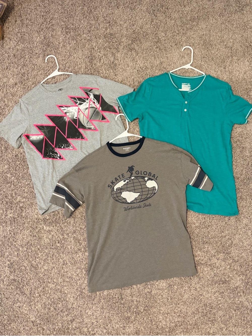 3 boys XL husky short sleeve shirts